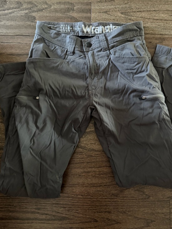 Wrangler Other - Wrangler Men's Chinos Dark Gray Back-Pocket Detail